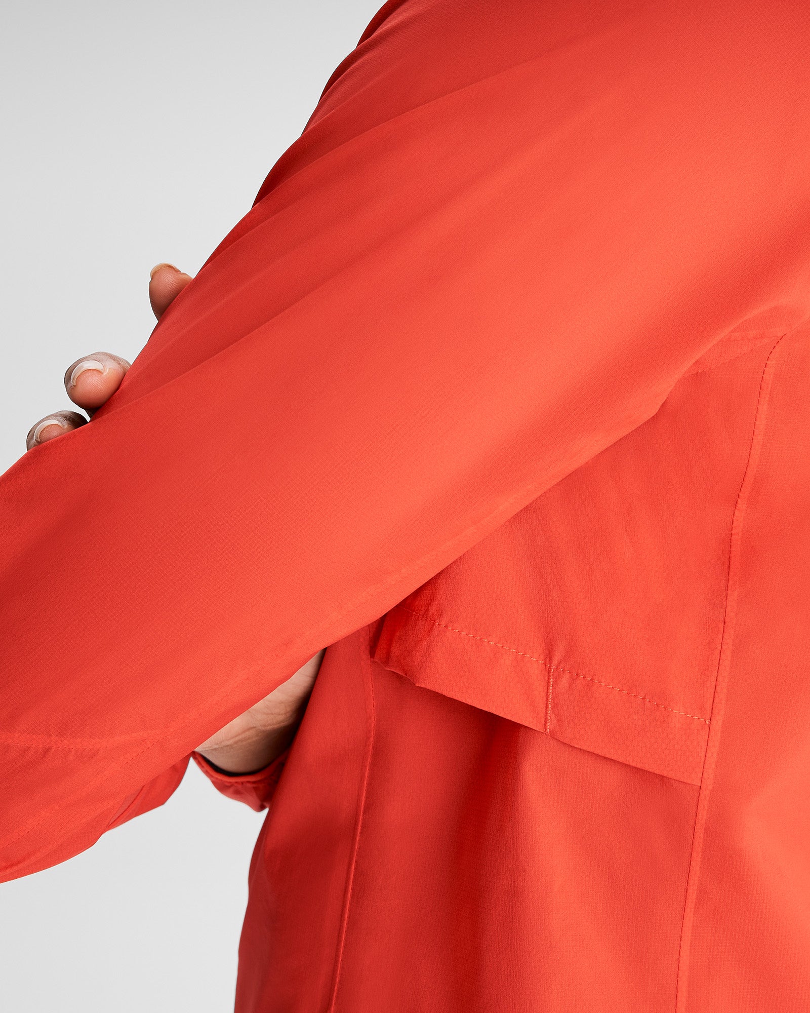 Women's Seeker 2.5L Waterproof Rain Jacket - Hut Orange | Lightweight Windproof Outdoor Shell for Hiking, Camping & Travel