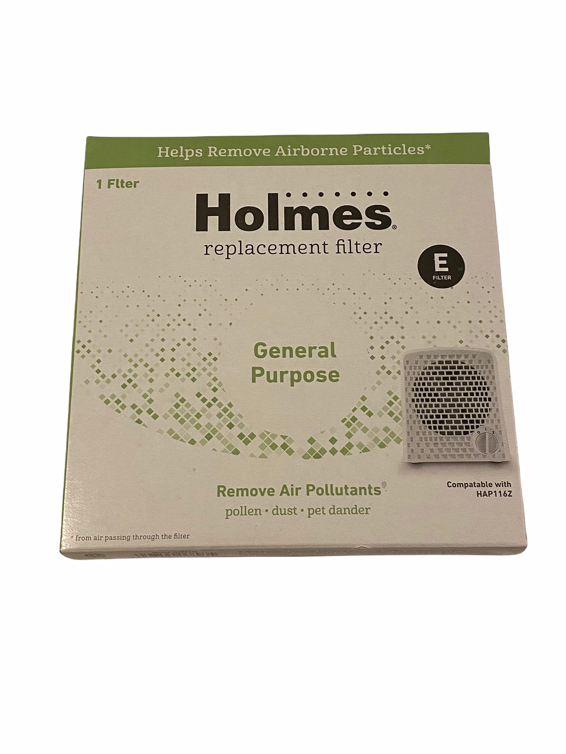 HOLMES HAPF115-U8W-2 Odor Grabber Replacement Air Purifier Filter - Eliminates Household Odors for Fresher Air in Bedrooms, Kitchens & Pet Areas