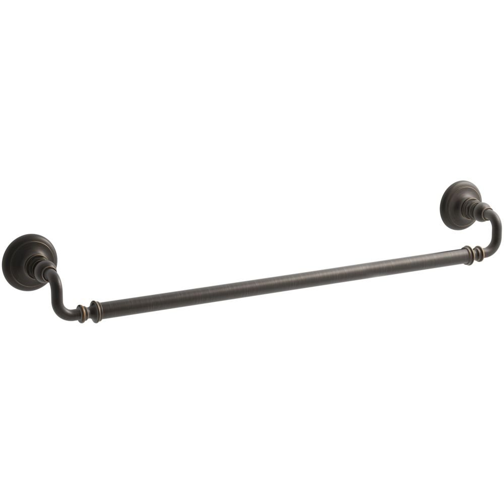 Kohler K-72568-2BZ Artifacts 24-Inch Oil-Rubbed Bronze Towel Bar - Premium Bathroom Accessory for Modern & Traditional Bathrooms, Spa, Hotel & Home Decor