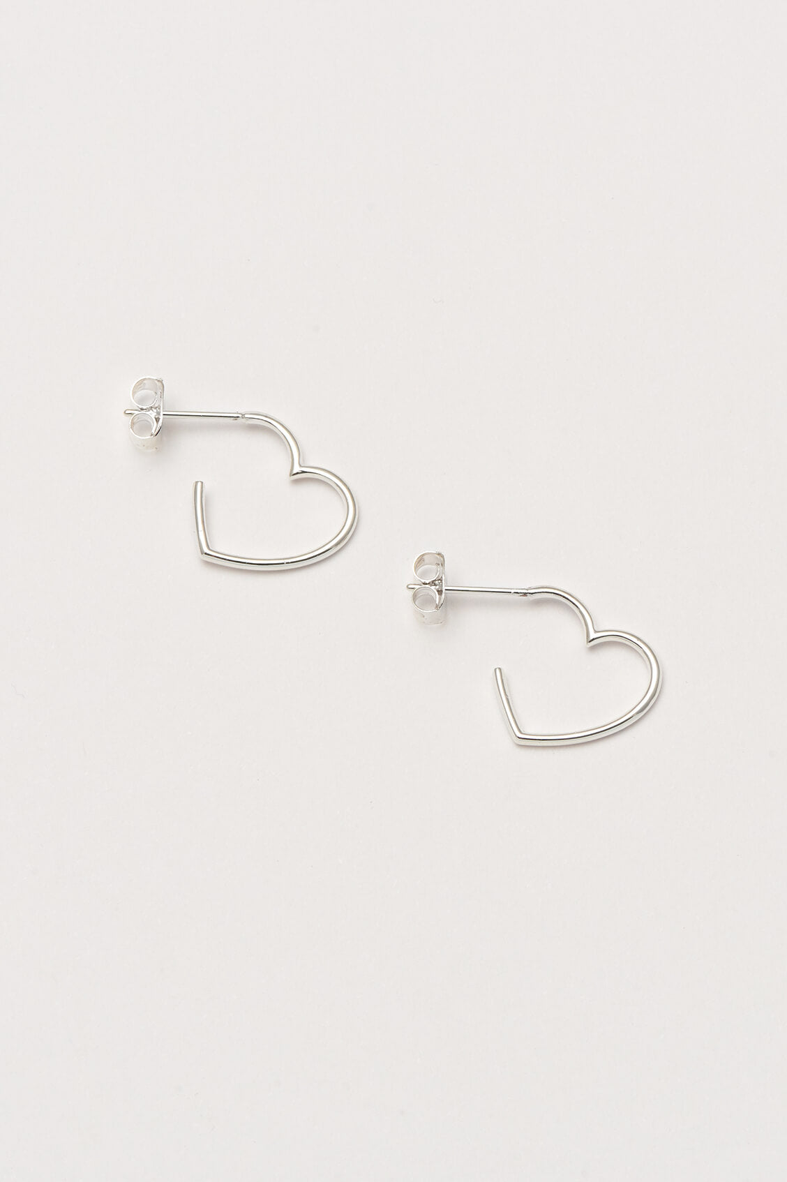 Open Heart Hoop Earrings for Women - 14K Gold Plated Dainty Minimalist Jewelry - Perfect for Valentine's Day Gifts, Date Night & Everyday Wear