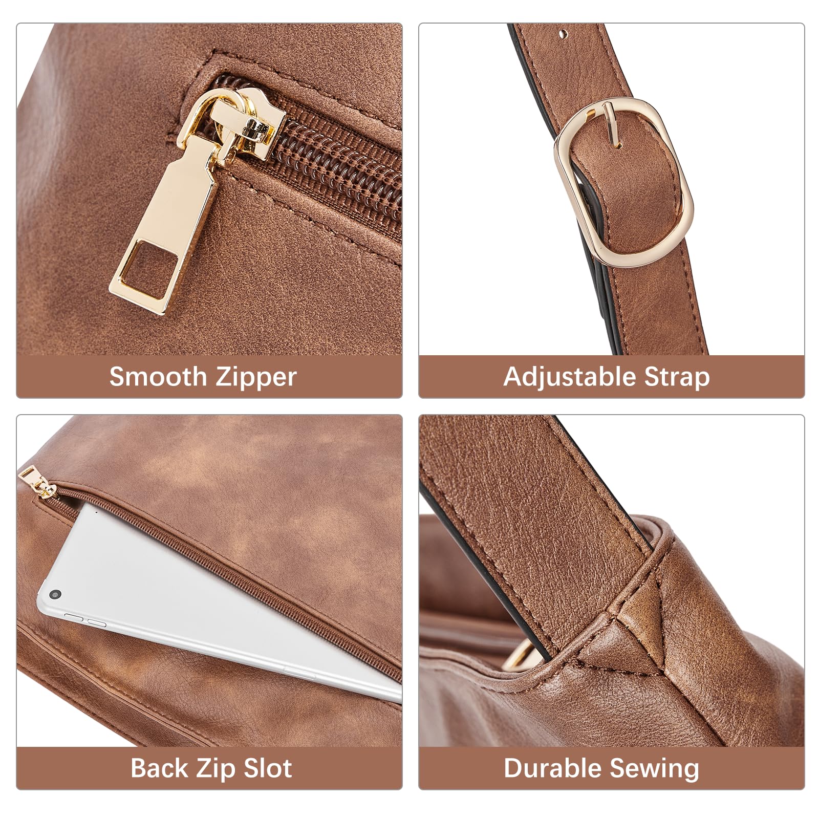WESTBRONCO Women's Crossbody Bag - Stylish & Lightweight Shoulder Purse for Daily Use, Travel, Shopping & Work