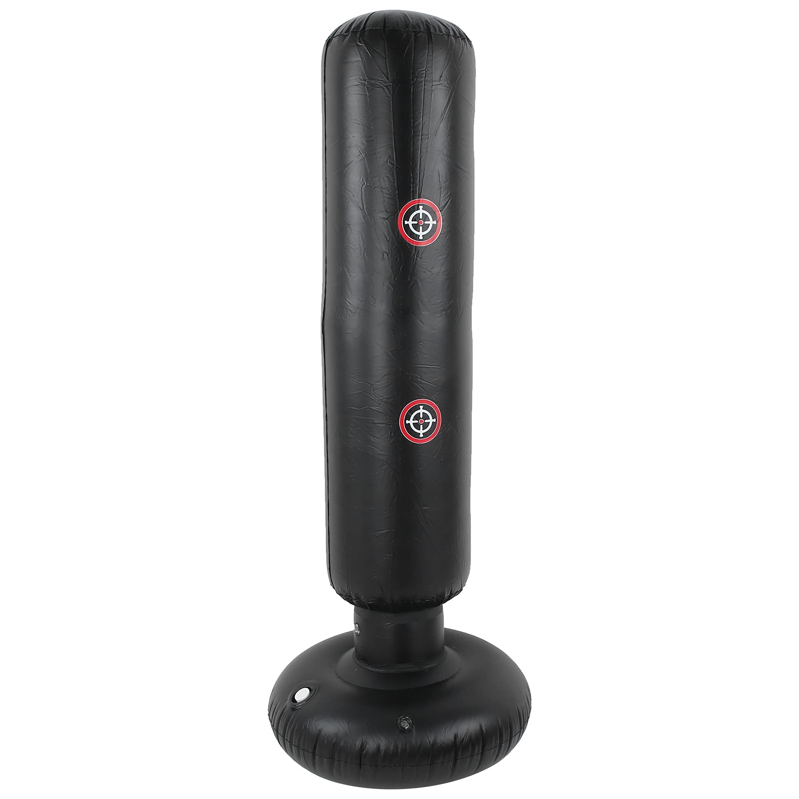 Inflatable Boxing Bag - 1.6m Vertical PVC Punching Bag for Fitness Training | Portable, Foldable & Easy to Inflate | Perfect for Indoor Home Gym & Outdoor Backyard Workouts | Boxing Equipment for Adults & Kids