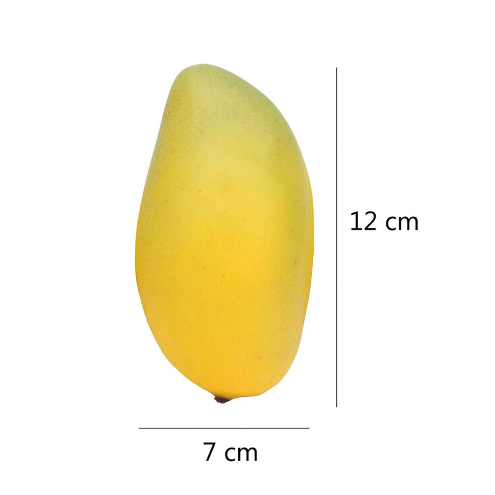 LIOOBO 3Pcs Artificial Mango Set - Realistic Fake Fruit Decor for Home, Restaurant Display & Photo Props - Vibrant Yellow Simulation Mangoes - Perfect for Table Centerpieces, Kitchen Decor & Themed Parties
