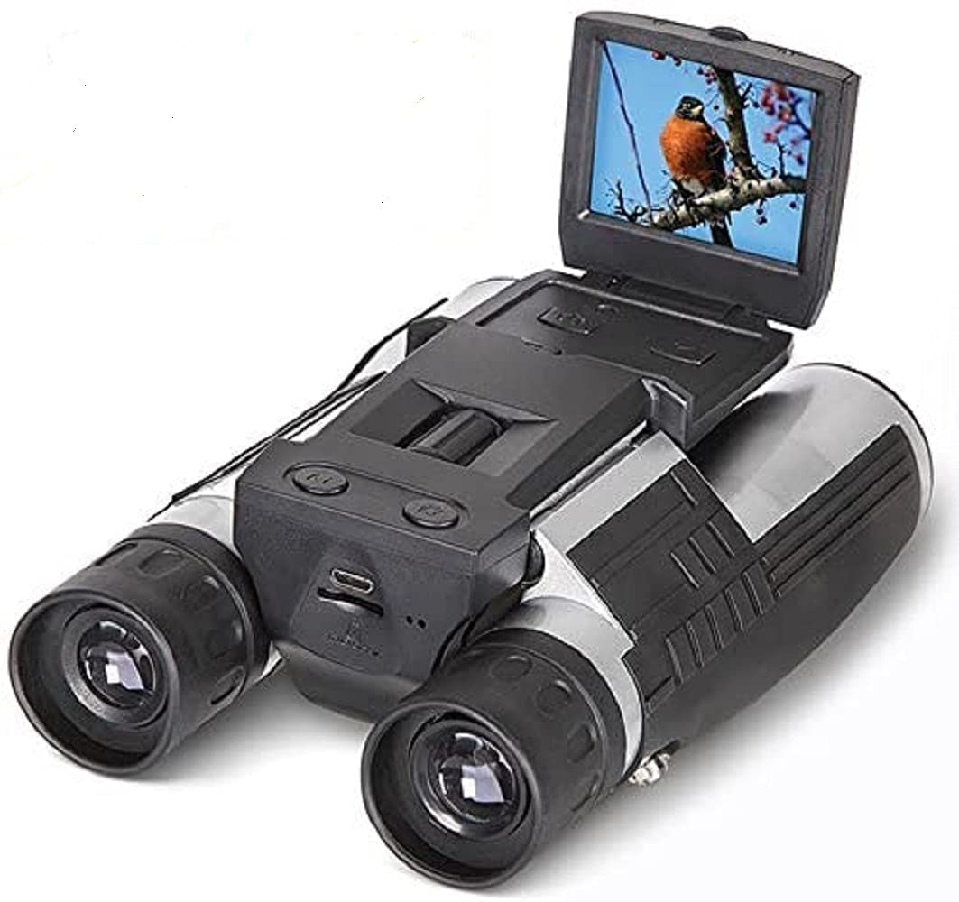 HD 1080P 12x32 Digital Camera Binoculars with 5MP Video Recorder - for Bird Watching & Outdoor Adventures