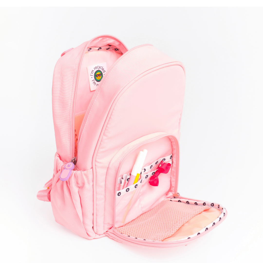 Moji Small Backpack for Women & Teens - Bubblegum Pink Cute Mini Backpack, Lightweight Daypack for School, Travel, Shopping, and Daily Use