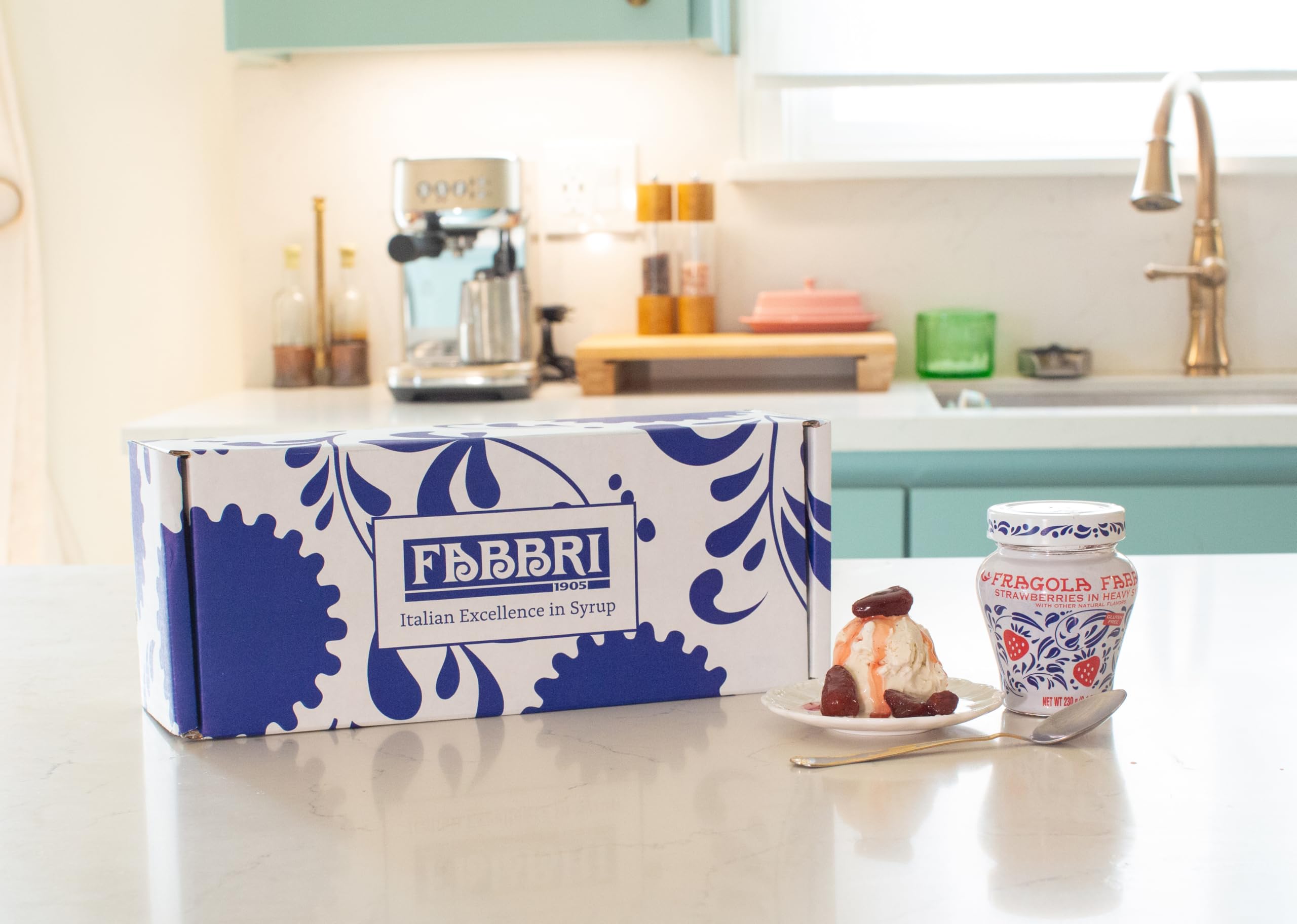 Fabbri Premium Italian Fruit Variety Pack - Amarena Cherries, Strawberries & Ginger in Syrup (3 x 8oz Jars) | Perfect for Cocktails, Desserts & Gourmet Recipes