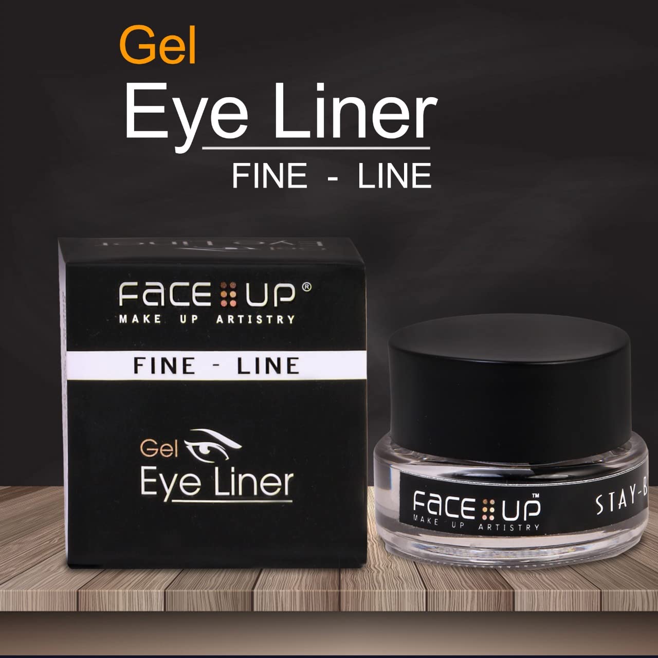 Waterproof Black Gel Eyeliner - Smudge-Proof, Long-Lasting Eye Makeup for Eyebrows & Eyeliner (3g) | Perfect for Swimming, Gym & All-Day Wear