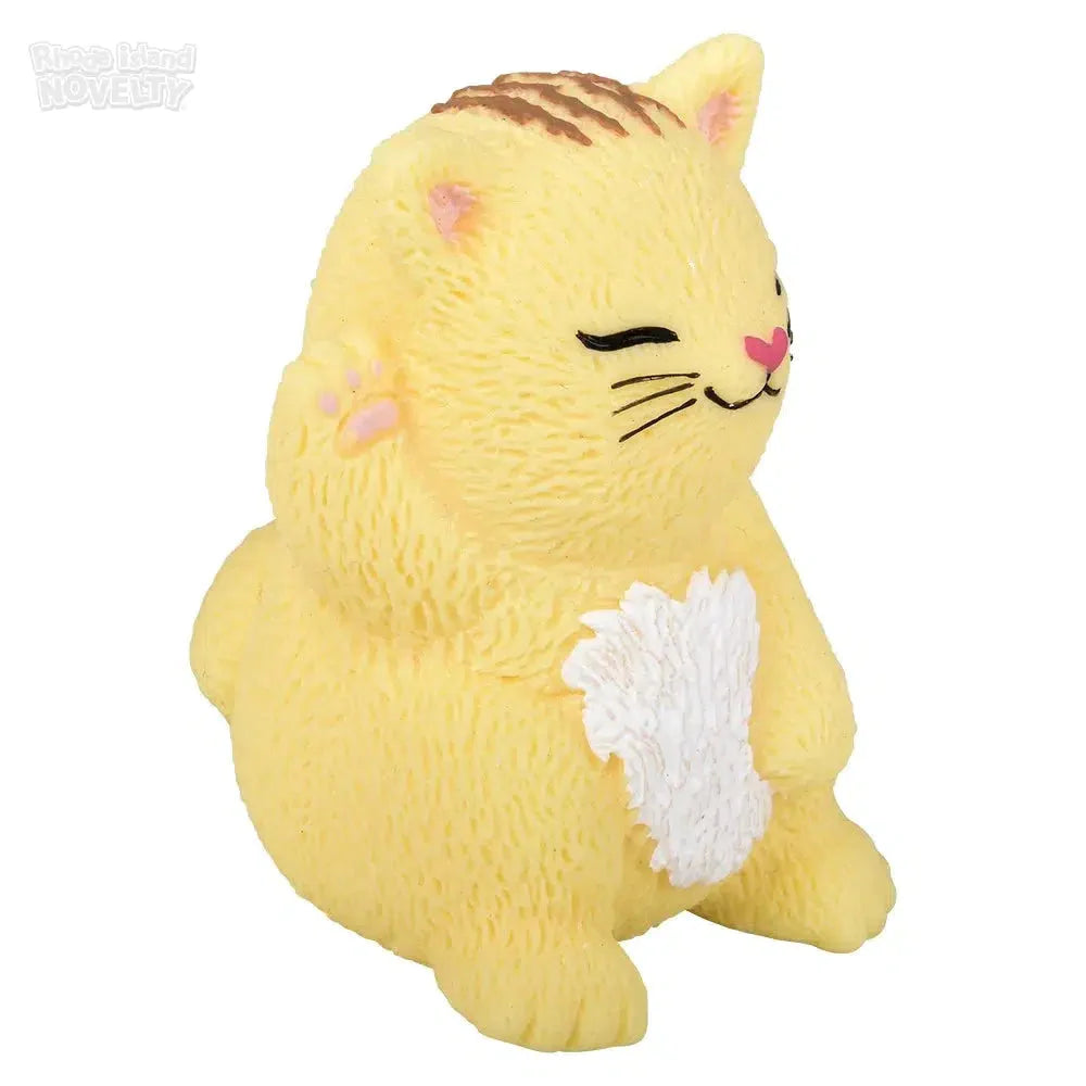 3 Pack Squish and Stretch Cat Toys - Soft Stress Relief Fidget Toys for Kids & Adults - Perfect for Anxiety Relief, Office Desk, and Home Relaxation