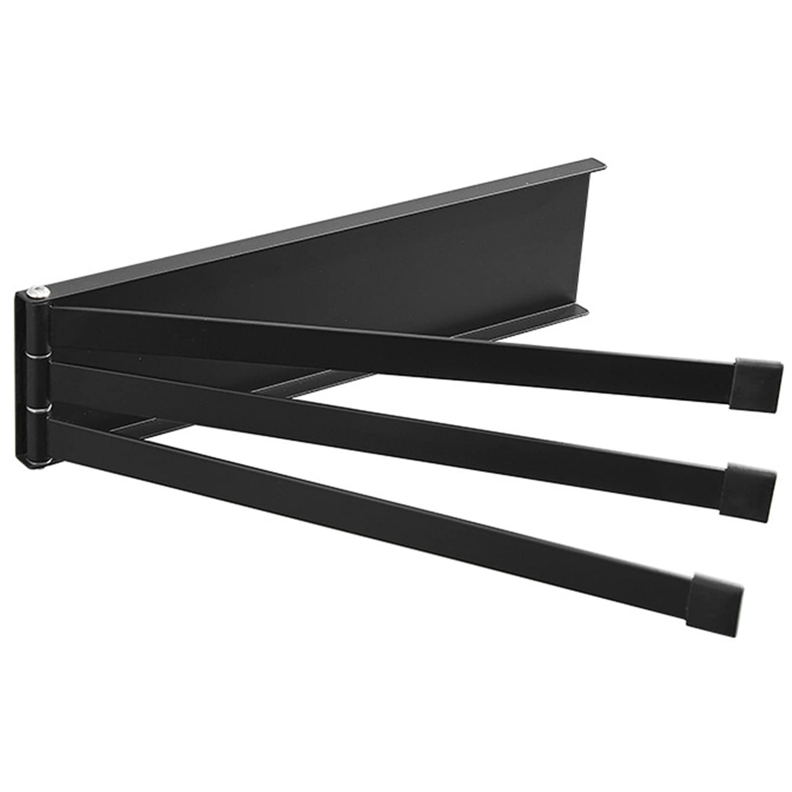 180° Swivel Wall Mounted Folding Towel Rack - Space Saving Bathroom & Kitchen Towel Holder with Adjustable Rotation for Hand Towels, Dish Towels - Perfect for Small Spaces, Apartments, RVs