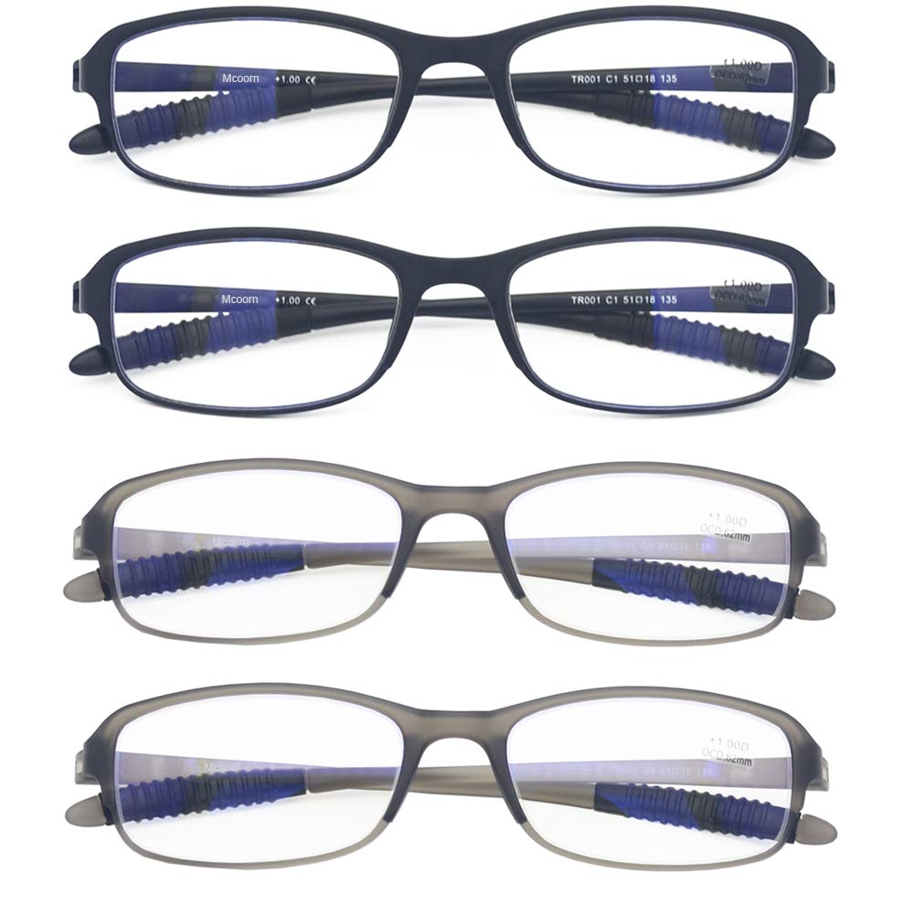 Blue Light Blocking Glasses for Computer & Reading - UV Protection, Anti-Eyestrain, Flexible & Lightweight Unisex Glasses for Men & Women - Perfect for Office Work, Gaming & Digital Screen Use