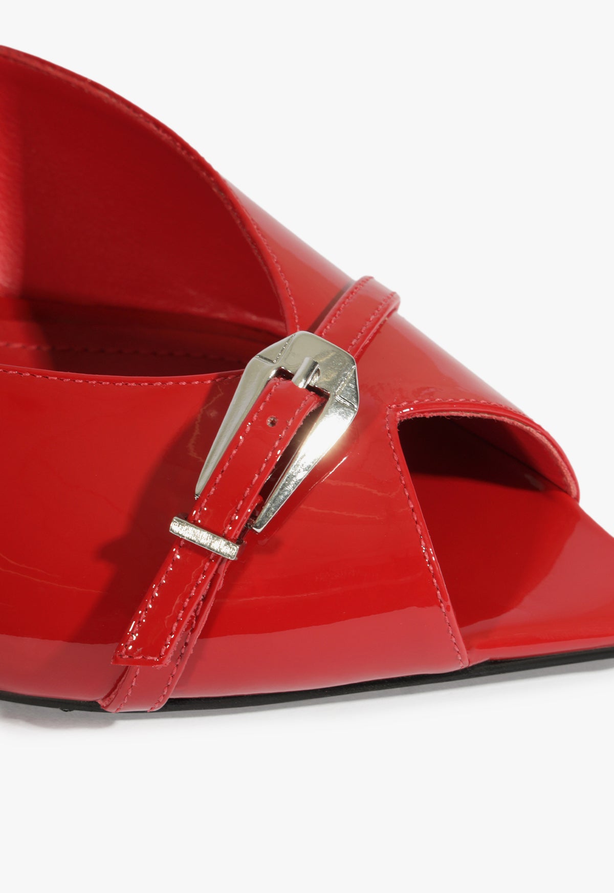 Lena Women's Mule Shoes - Patent Leather Pumps with 2.4 Inch Mid Heel (Style S2205800140004) - Perfect for Office, Parties & Casual Wear