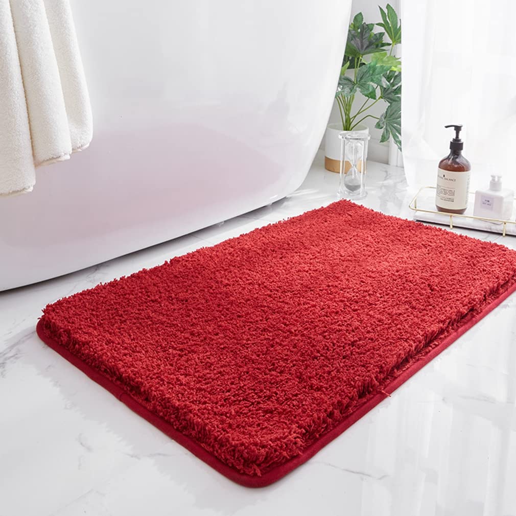 Premium Shaggy Bathroom Rugs - Super Absorbent Microfiber Bath Mat for Tub & Shower, Soft Fluffy Non-Slip Runner for Bedroom, Living Room, Indoor & Outdoor Use - 16