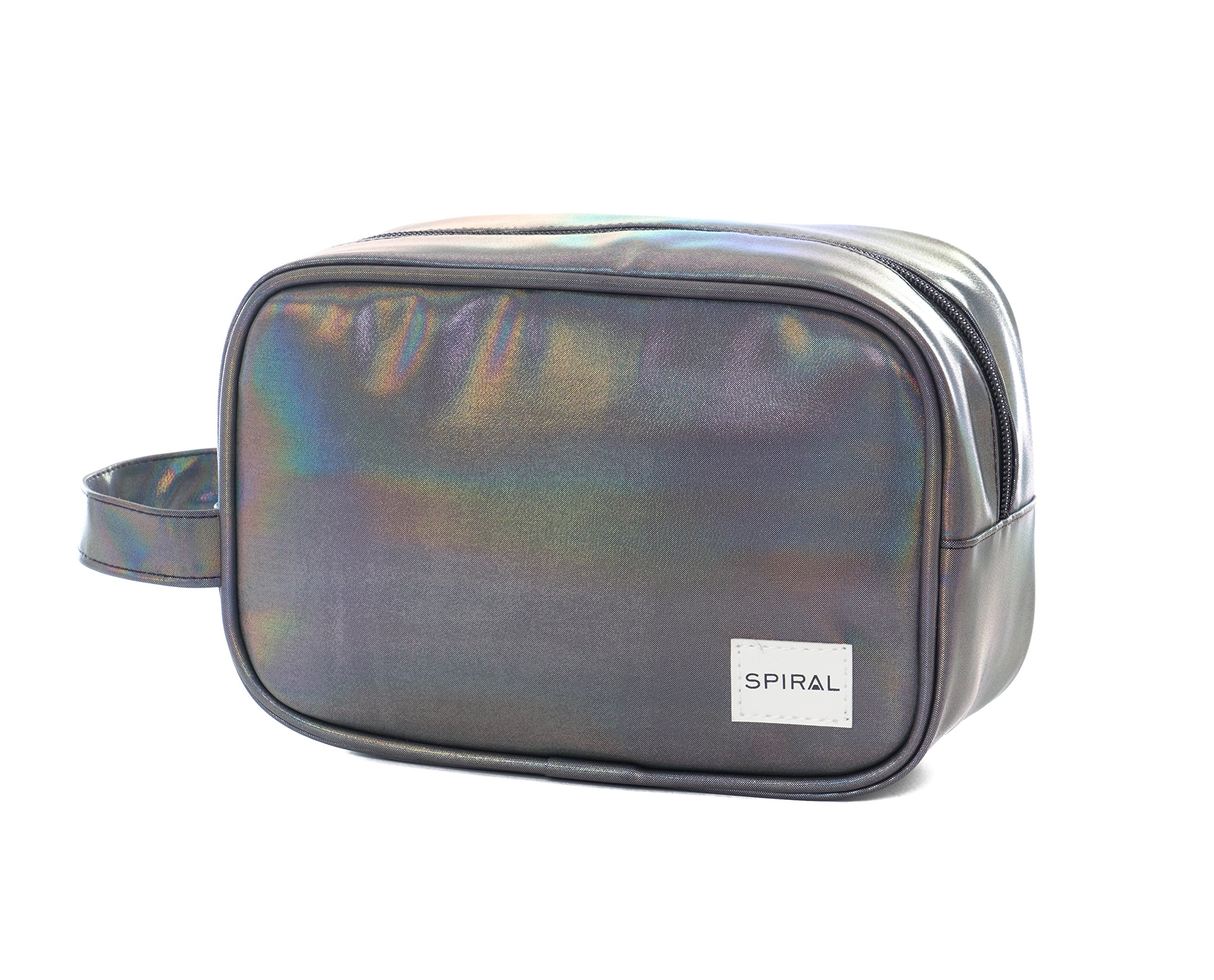 Spiral Unisex Portland Makeup Wash Bag - Chrome Rave Cosmetic Organizer (One Size) - Perfect for Travel, Gym & Festival Essentials