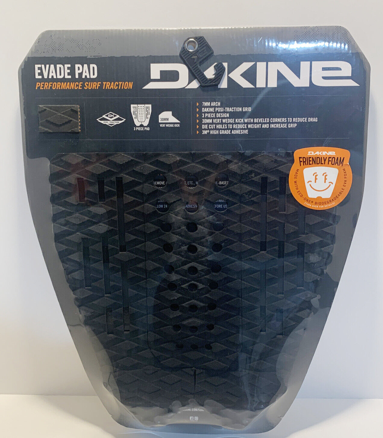 Premium Dakine Evade Performance Traction Deck Pads - Non-Slip Surfboard & SUP Pads for Enhanced Grip & Comfort - Ideal for Surfing, Paddleboarding & Water Sports (Black)