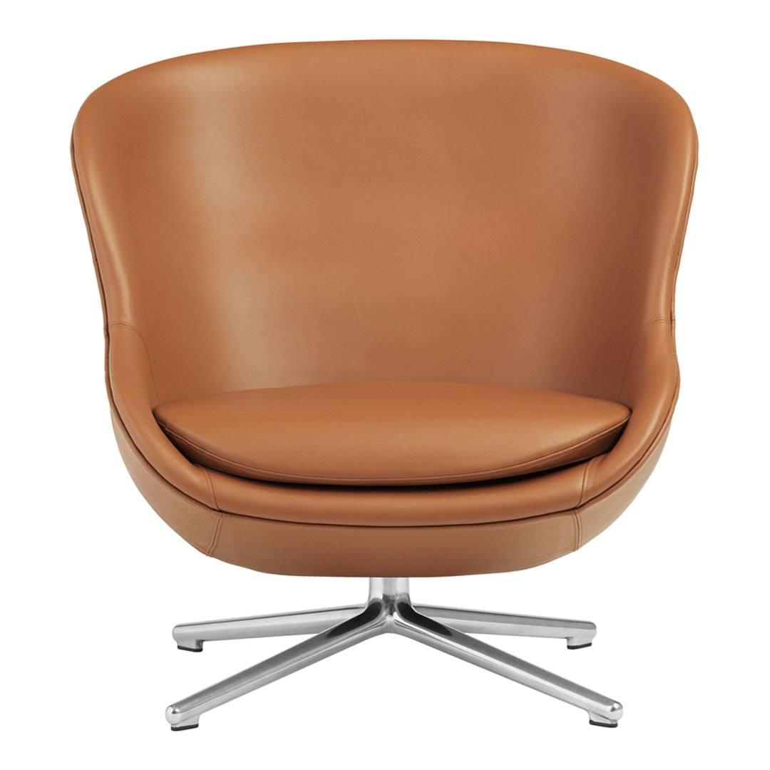 Modern Hyg Lounge Chair with Low Swivel Base - Comfortable Recliner for Living Room, Bedroom, or Office Relaxation