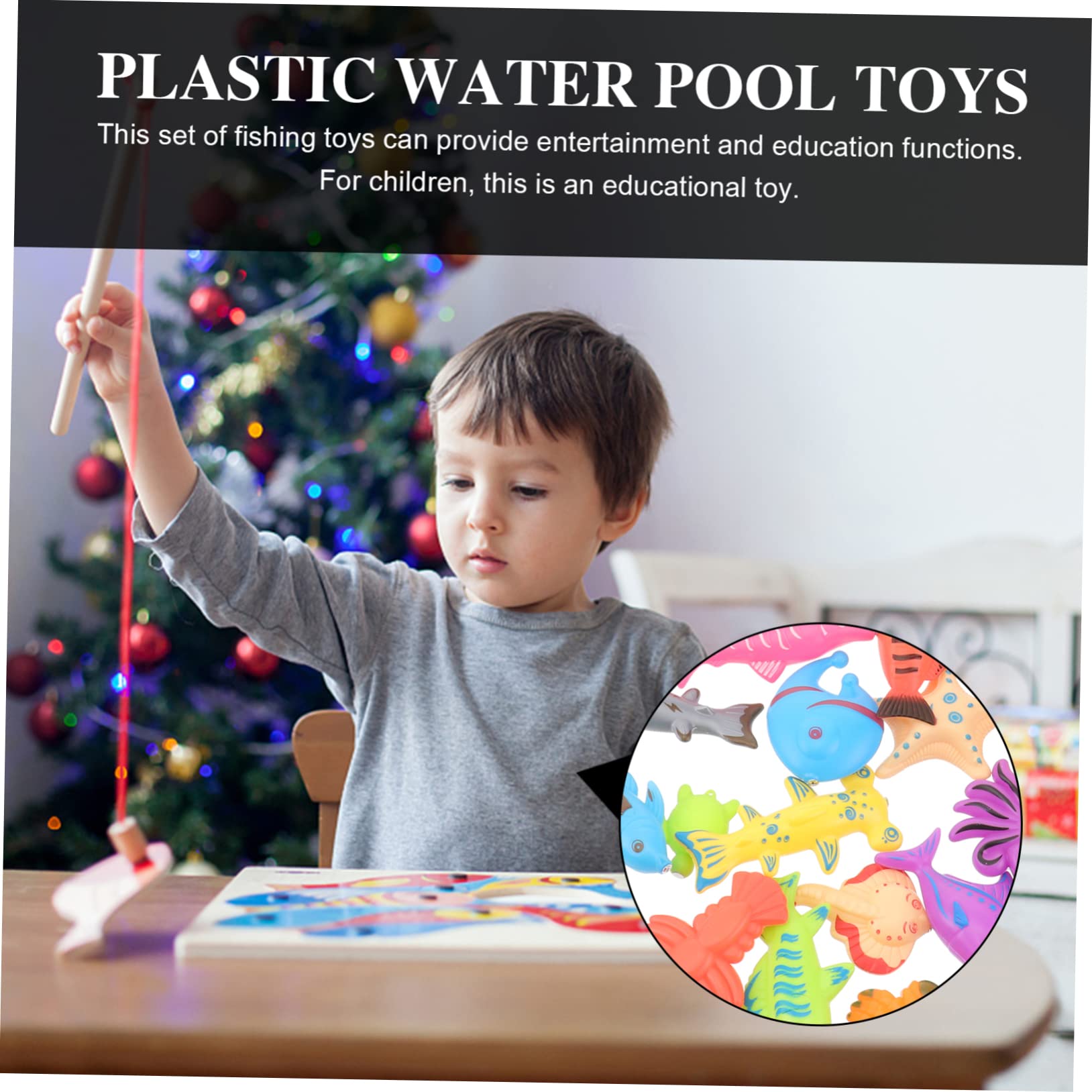 BRIGHTFUFU Kids Fishing Toy Set - Bath Tub & Water Play Fishing Game for Toddlers - Fun Plastic Fishing Rod & Fish Toys for Indoor & Outdoor Play - Perfect for Pool, Beach, and Bathtime Activities