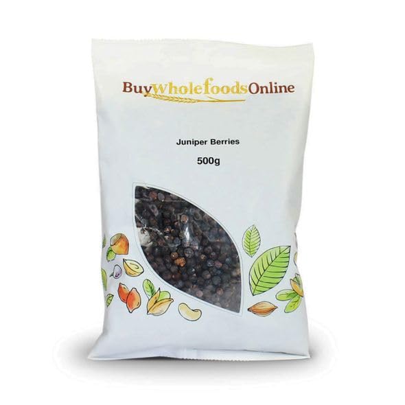 Organic Whole Juniper Berries 500g | Premium Quality for Cooking, Gin Making & Herbal Remedies | Perfect for Seasoning, Tea & DIY Crafts
