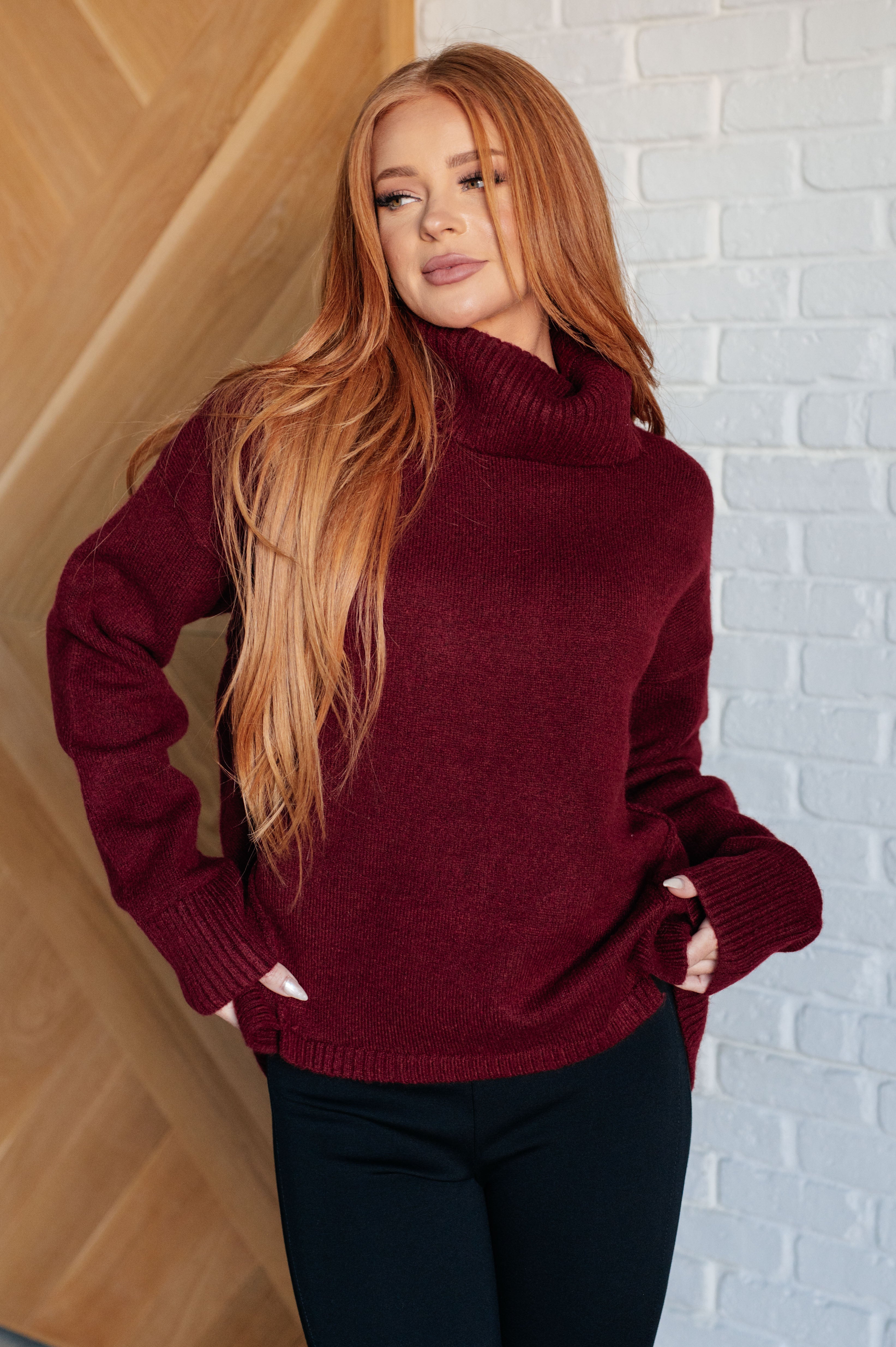 Envelop Me Turtleneck Sweater for Women - Soft Winter Knit Pullover | Cozy Office Wear & Casual Outfits