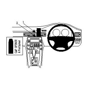 ClicOn No Holes Center High Dash Mount for Volvo S80 (2007-2010) & Volvo XC70 (2008-2011) - Perfect for GPS, Phone & Dash Cam Installation
