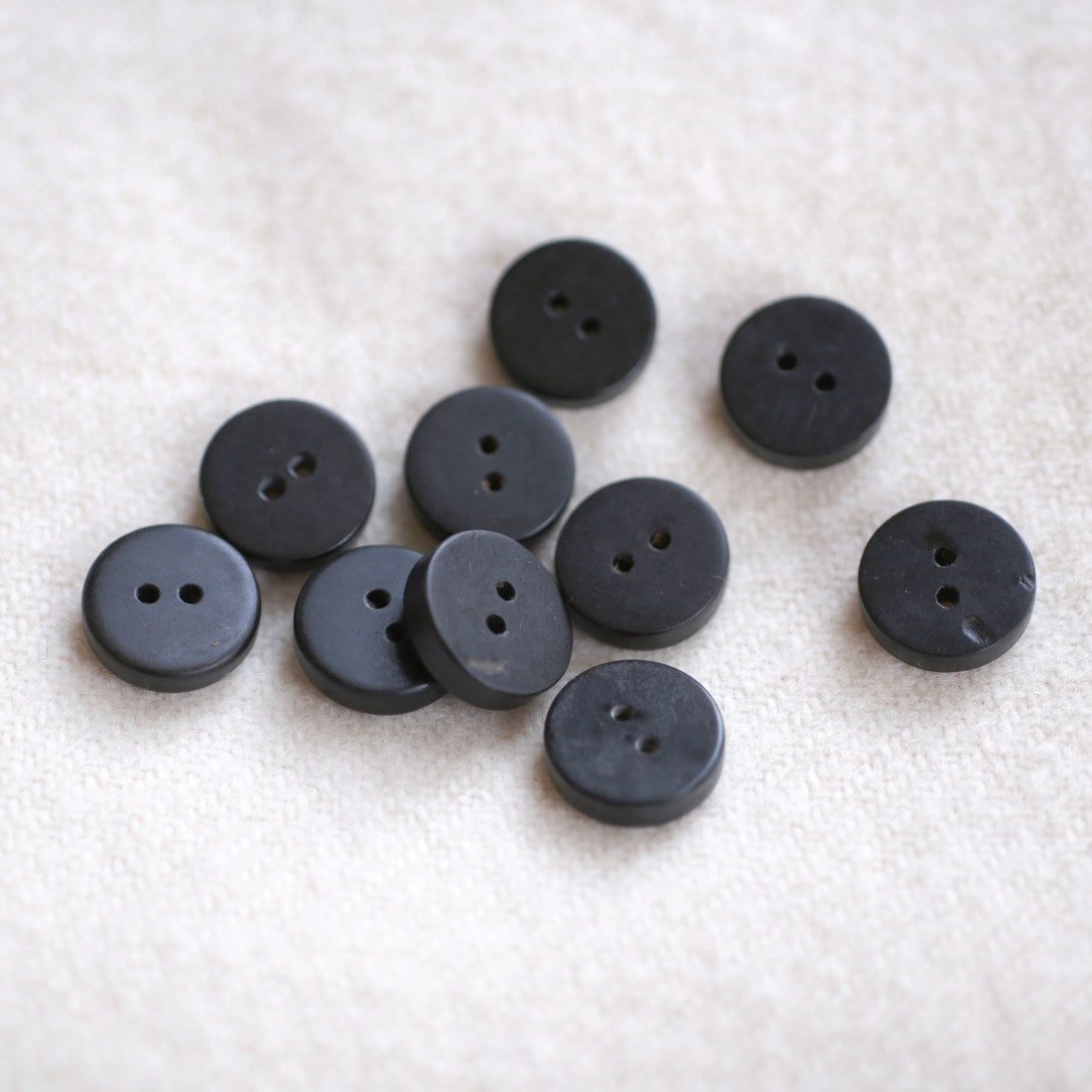 10PCS Horn Buttons for Sewing & Crafts - Natural Material for DIY Clothing, Jackets, and Home Decor Projects