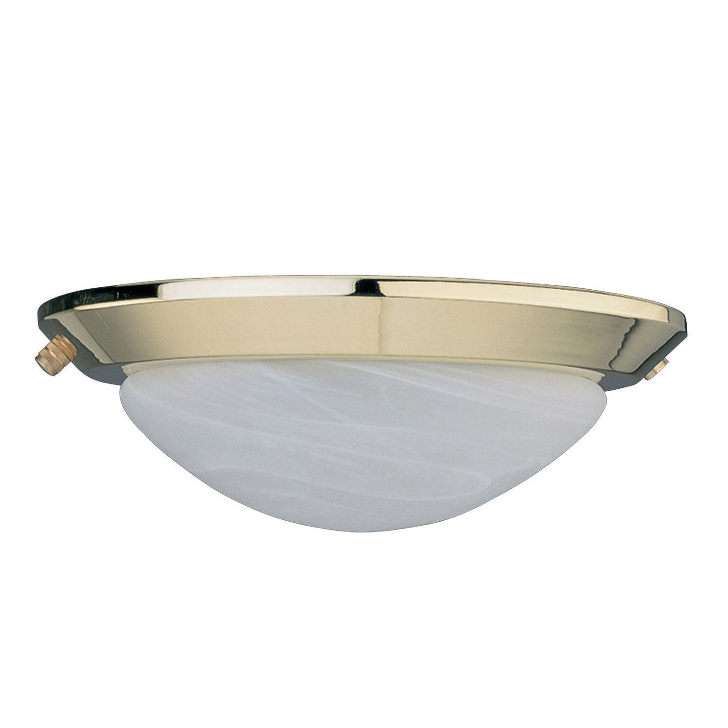 Concord Fans 2-Light Polished Brass Ceiling Fan Light Kit - Low Profile Design for Bedroom, Living Room & Office Lighting