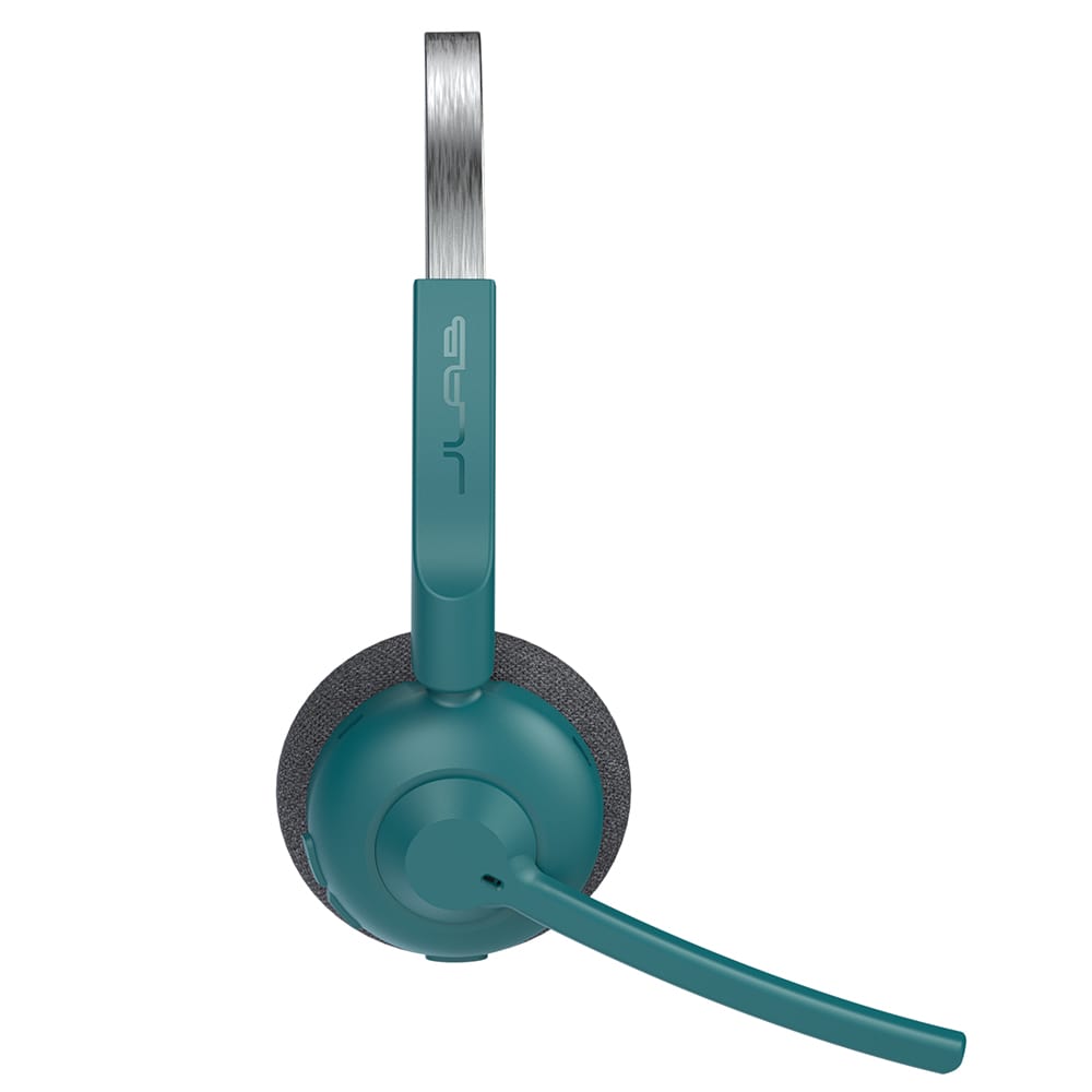 GO Work POP Wireless On-Ear Headset - Lightweight Bluetooth Headphones with Noise Cancelling Mic for Office, Commuting & Remote Work (Teal)