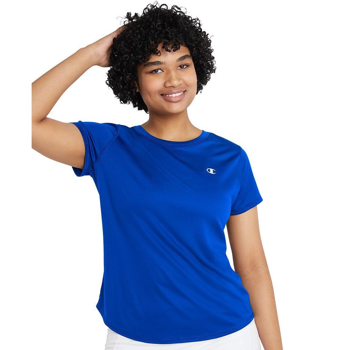 Champion Classic Sport Tee for Women - Comfortable Cotton Short Sleeve T-Shirt for Workouts, Gym & Casual Wear