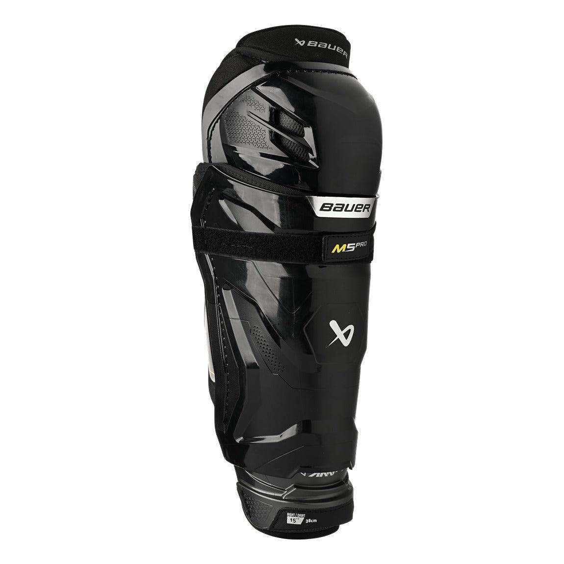 Bauer Supreme M5 Pro Senior Hockey Shin Guards - Protective Gear for Ice Hockey Players - Perfect for Games, Practices & Training
