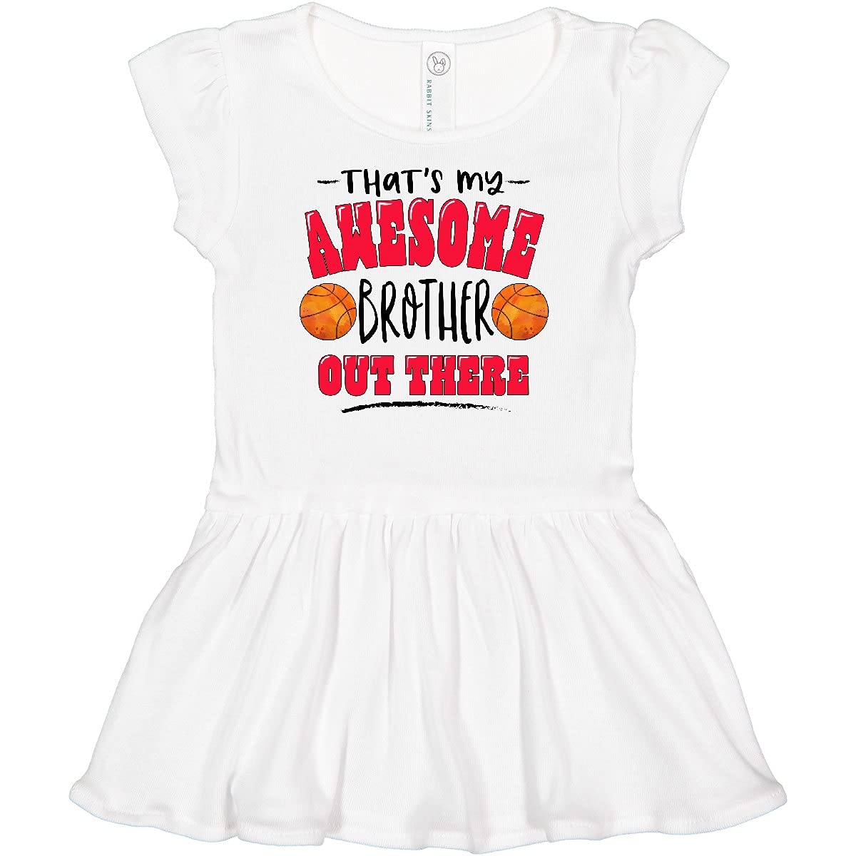 Inktastic Awesome Brother Basketball Infant Dress - Perfect for Game Day
