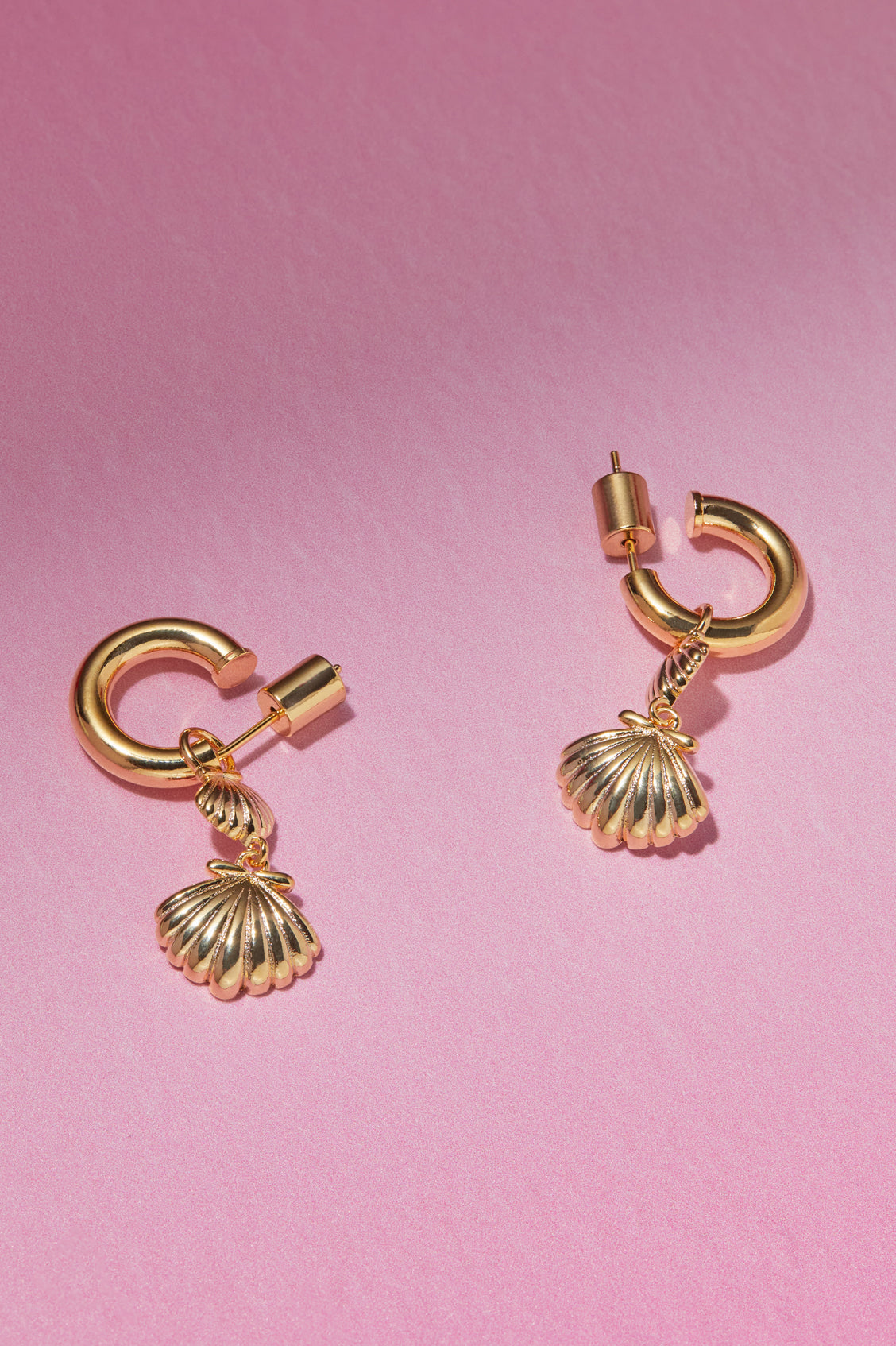 Shell Drop Hoops Earrings - Elegant Beach Jewelry for Women | Perfect for Summer Vacations, Beach Weddings & Boho Fashion