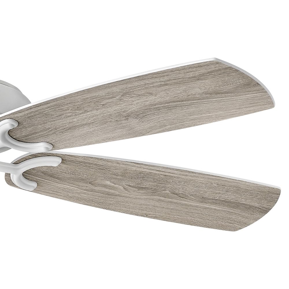 Hinkley Grove 56 Inch Ceiling Fan with Light - Chalk White Finish - Modern Indoor/Outdoor Cooling for Living Room, Bedroom, or Patio