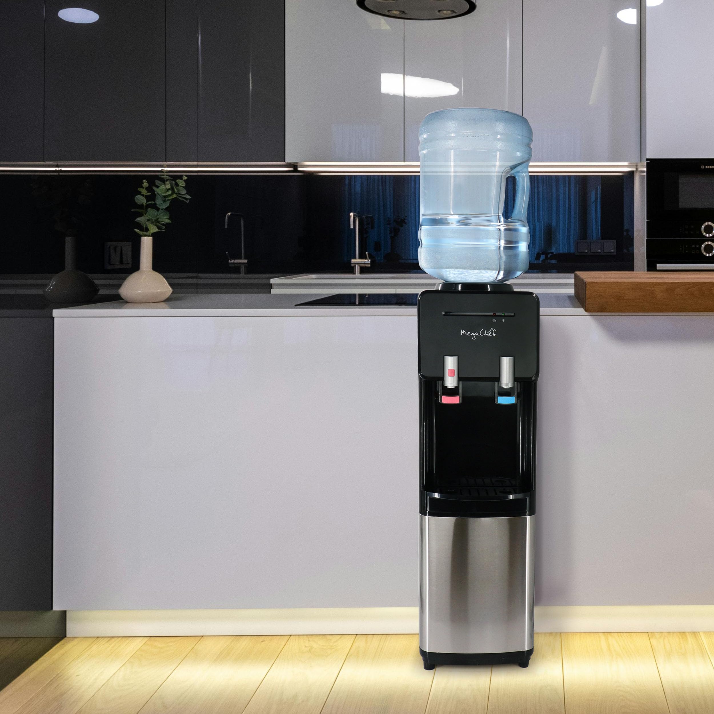 MegaChef Top Loading Hot and Cold Water Dispenser - Instant Hot & Cold Water for Home, Office, Kitchen | Perfect for Coffee, Tea, Cooking & Hydration
