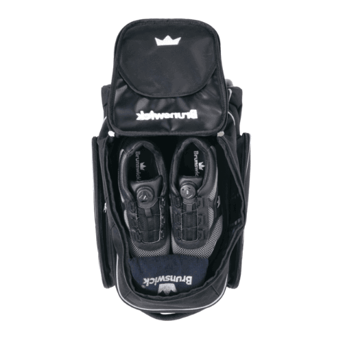 Brunswick Charger 2 Ball Roller Bowling Bag - Blue - Perfect for League Play & Tournament Travel - Durable Bowling Equipment with Smooth Wheels for Easy Transport