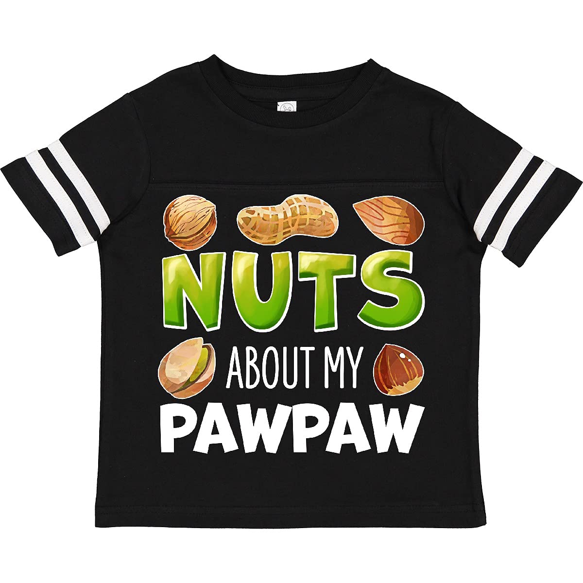 Inktastic Nuts About My Pawpaw Peanut Almond Pistachio Youth T-Shirt - Funny Grandpa Gift for Kids & Grandparents Day - Perfect for Family Reunions & Casual Wear