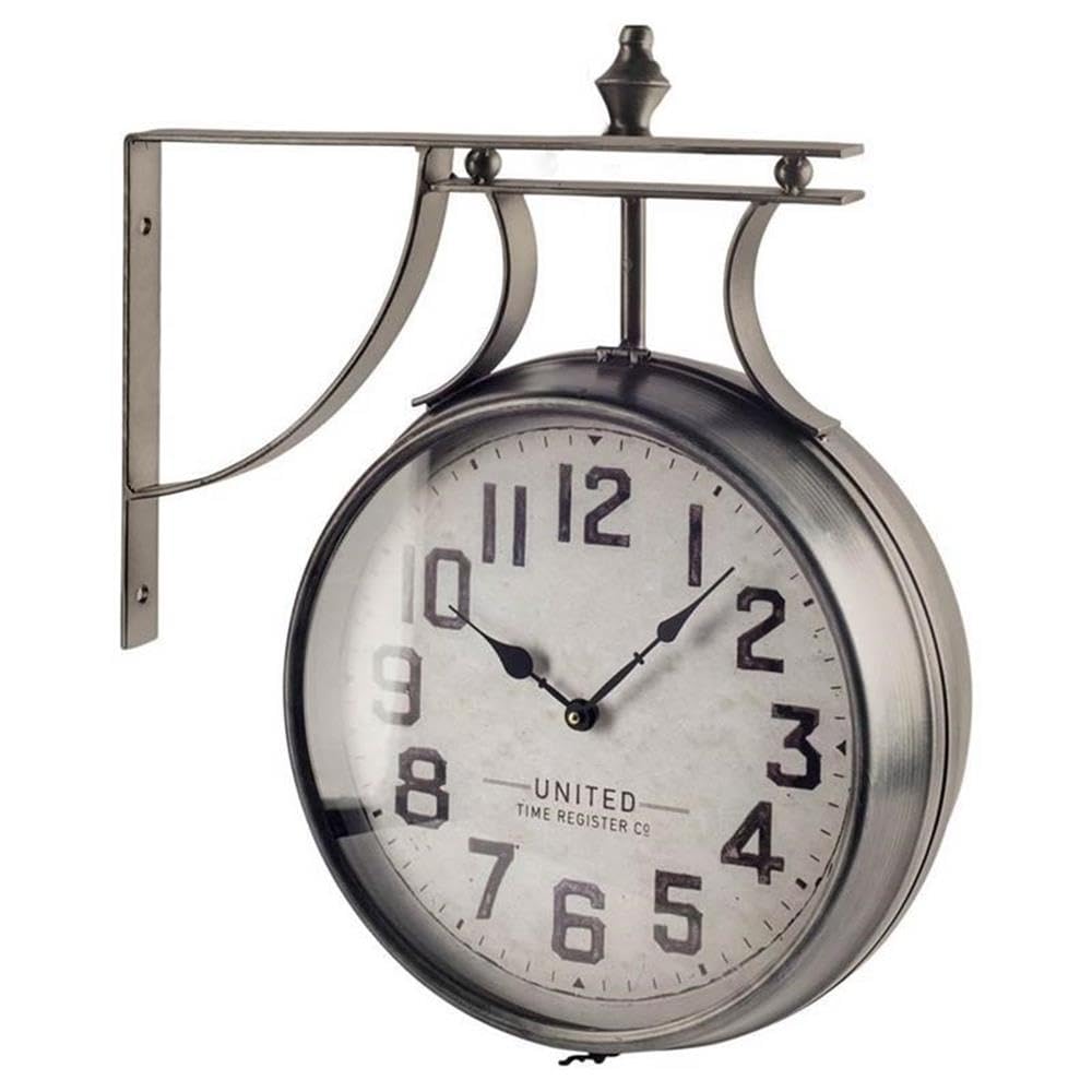 Stylish Mercana Lindsay Wall Clock - Modern Decorative Clock for Living Room, Bedroom & Office - Silent Non-Ticking Battery Operated