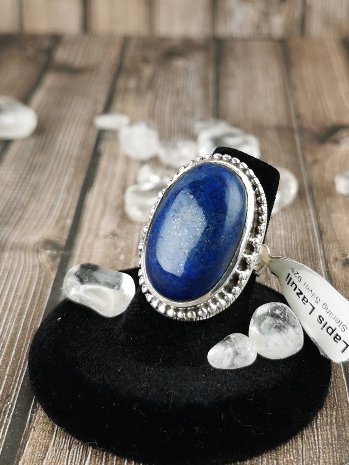 Lapis Lazuli Chunky Stone Ring - Size 6 - Handmade Boho Jewelry for Women - Perfect for Everyday Wear & Special Occasions