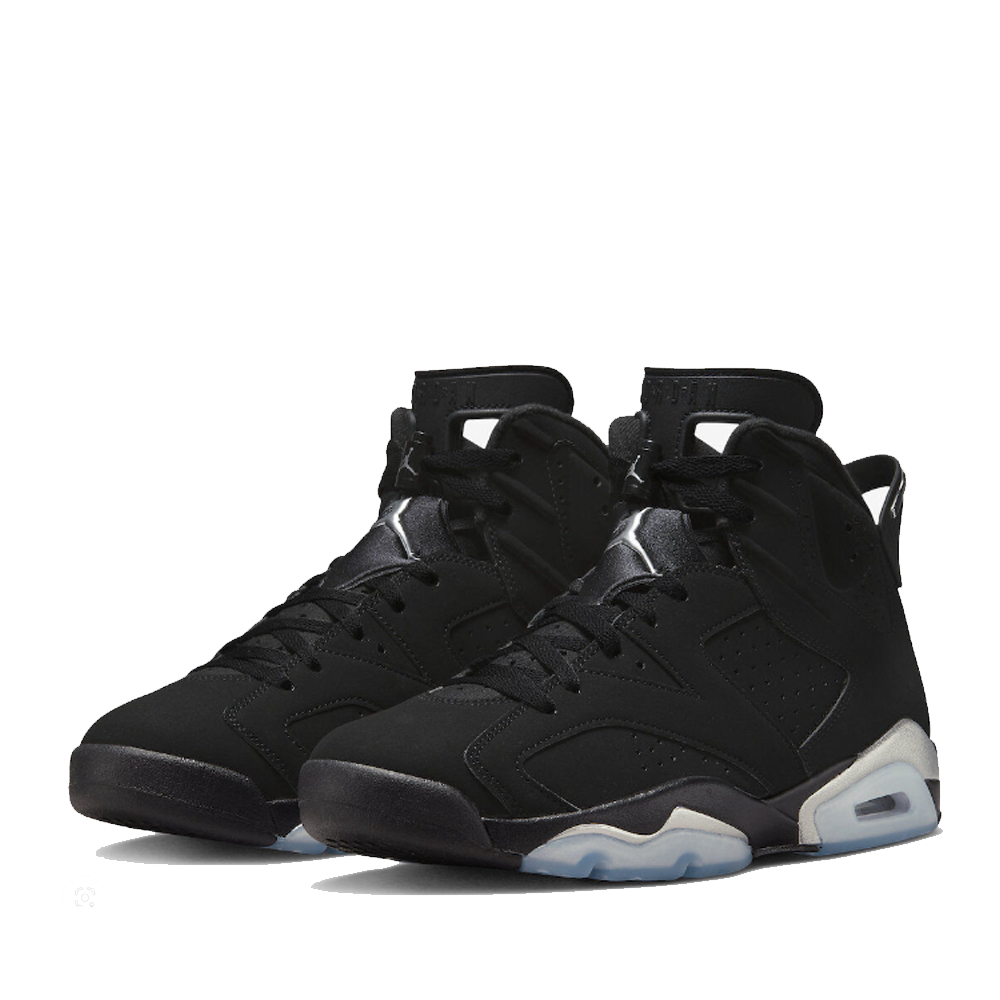 Nike Air Jordan 6 Retro Chrome Metallic Silver Sneakers - Men's Basketball Shoes for Streetwear & Casual Style - Perfect for Sports, Gym & Everyday Wear