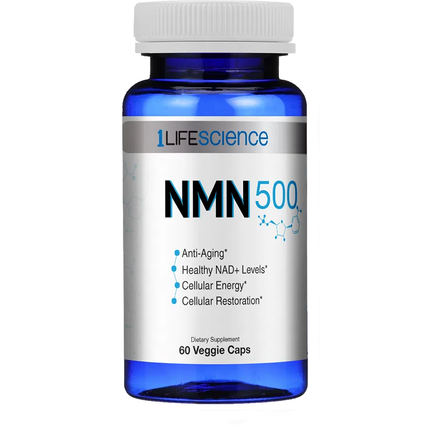 1 Life Science NMN 500mg - Premium Anti-Aging Supplement for Cellular Repair & Longevity - Supports Energy, Metabolism & Brain Health - Perfect for Daily Wellness Routine & Healthy Lifestyle