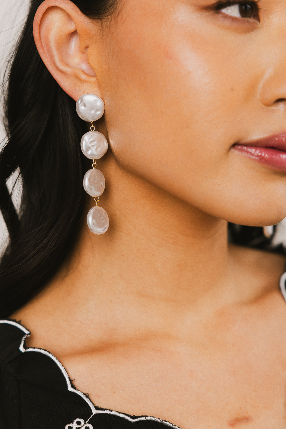 Exquisite Arya Pearl Earrings for Women - Elegant Freshwater Pearl Jewelry Gift for Brides, Party & Special Occasions