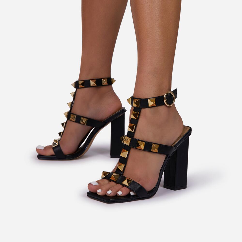 Malorie Women's Black High Heels - Stylish & Comfortable Dress Shoes for Parties, Weddings & Office Wear