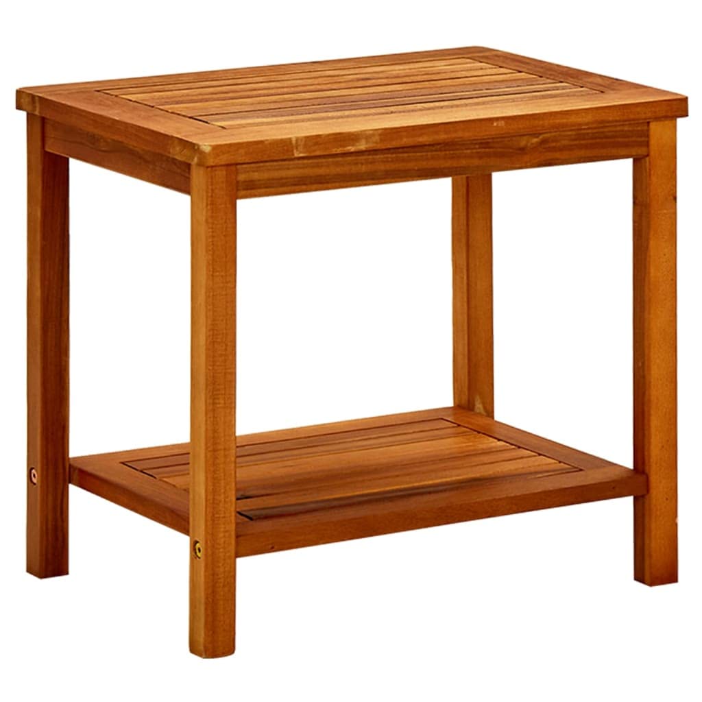 Vintage Industrial Coffee Table - Solid Acacia Wood Mid-Century Modern Farmhouse Style Center Table 19.6