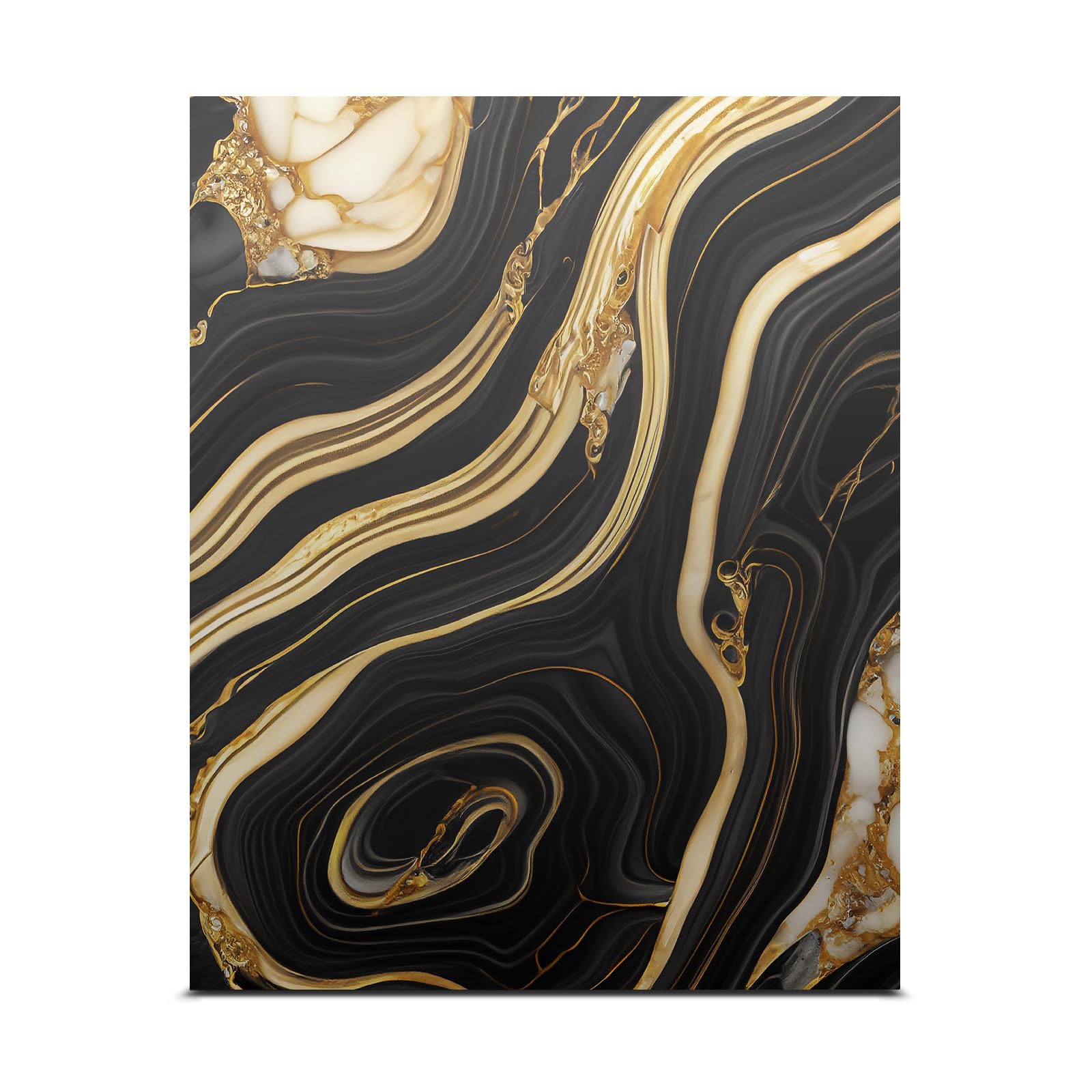 Head Case Designs Noir Et Doré Marble Vinyl Gaming Skin Sticker Cover Compatible with Xbox One X Console & Controller Bundle - Protective Decal for Gaming Setup & Personalized Console Customization