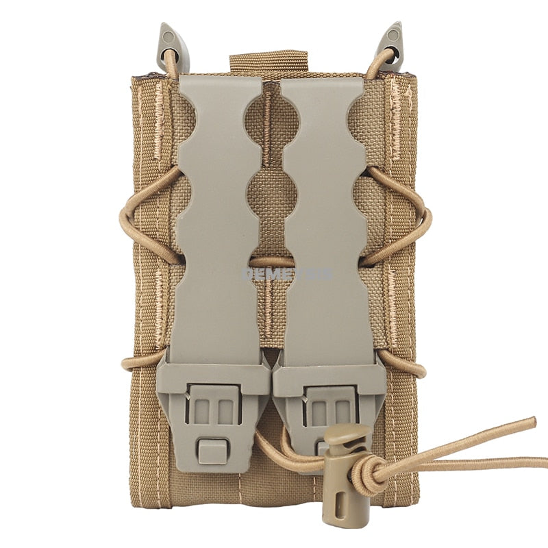 Tactical MOLLE Single Magazine Pouch for AK47 & AR15/M4 Rifles - Durable Military-Grade Ammo Holder for Range, Hunting & Outdoor Adventures
