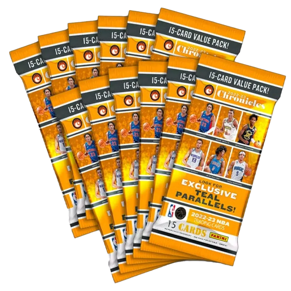 2022-23 Panini Chronicles Basketball Fat Pack - 24 Trading Cards with Rookies & Stars - Perfect for Collectors & Fantasy Sports Fans