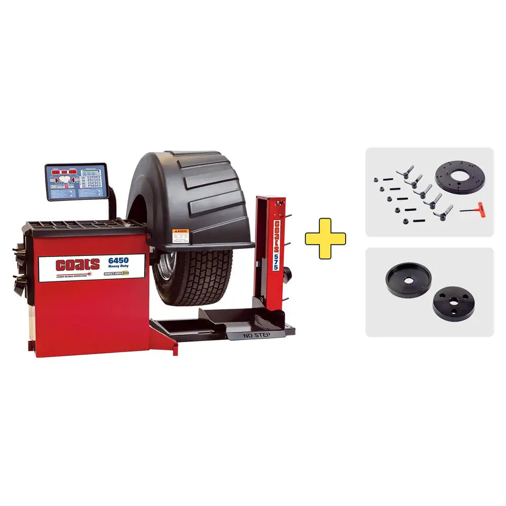 Coats 6450 3DK HD Truck Wheel Balancer with Wheel Lift - Professional Heavy Duty Wheel Balancing Machine for Trucks, SUVs & Commercial Vehicles - Perfect for Auto Repair Shops & Tire Service Centers