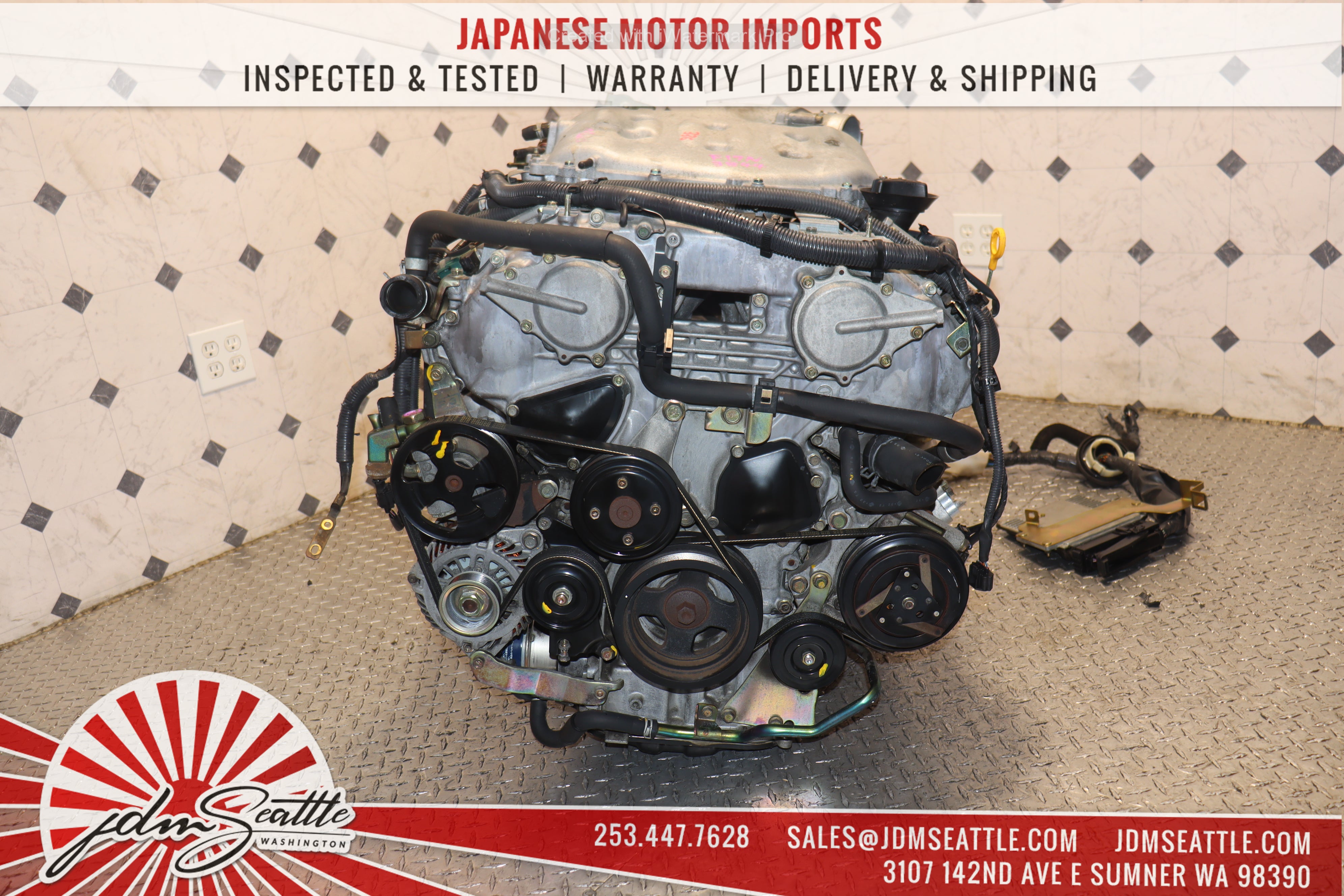 JDM VQ35DE 3.5L V6 Engine for 2003-2005 Nissan 350Z & Infiniti G35 - Non-Revup 6-Speed Manual Transmission (CD07) - Performance Upgrade & Replacement Part for Racing & Daily Driving