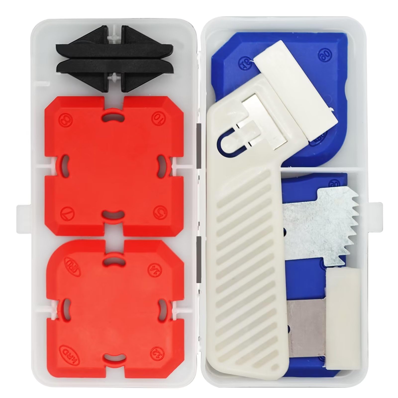 Professional Silicone & Caulk Removal Tool Kit - Sealant Finishing Tools with Scraper & Guide for Perfect Caulking - Ideal for Bathroom, Kitchen & Home Renovation Projects