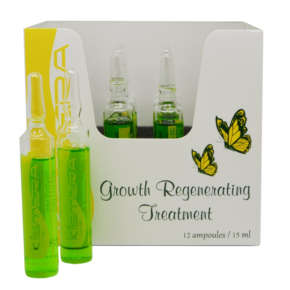 Kismera Regenerating Growth Treatment - 12 Applications for Hair Repair & Thickening | At-Home Hair Care Solution for Damaged & Thin Hair