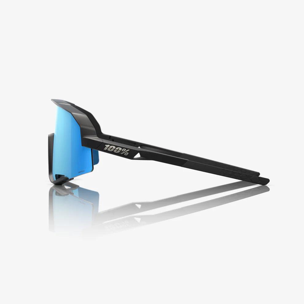 SLENDALE 100% UV Protection Sunglasses - Matte Black Frame with HiPER Blue Multilayer Mirror Lens for Men & Women | Perfect for Driving, Beach, Outdoor Sports & Fashion Accessories