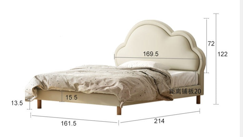 Organic Leather Kids Bed – Premium Handmade Toddler Bed for Safe & Comfortable Sleep – Perfect for Nursery, Bedroom & Daycare